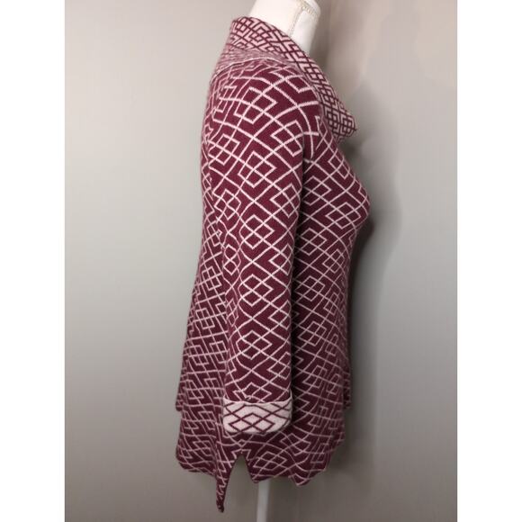 Anthropologie Moth Galena geometric alpaca cowl neck cozy sweater - Picture 4 of 8